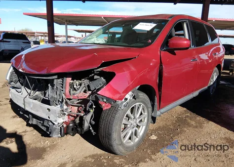 2014 Nissan Pathfinder S из США, поврежденный, VIN 5N1AR2MN6EC678166